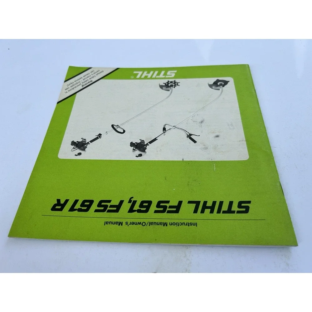 Stihl FS 61, FS 61 R‎ Brushcutter WeedWhacker Instruction Owner Operator Manual